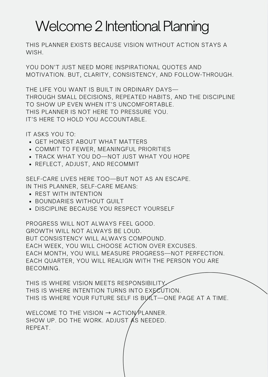 2026 Vision to Action Planner (ebook)